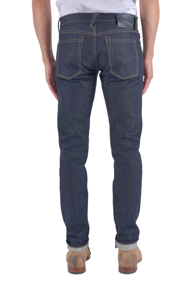 The Pen Slim Mammoth 17.5-Ounce Selvedge Jeans, Alternate, color, INDIGO RAW