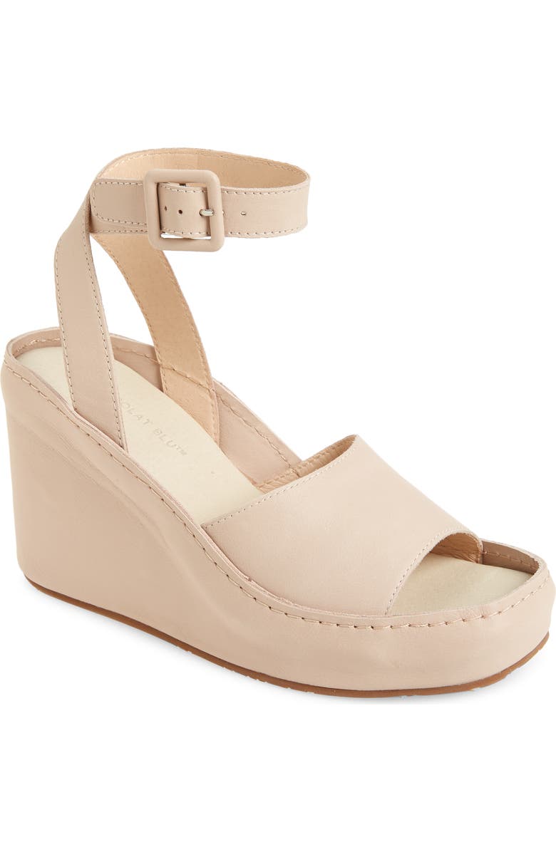 Chocolat Blu Pixie Ankle Strap Platform Wedge Sandal, Main, color,