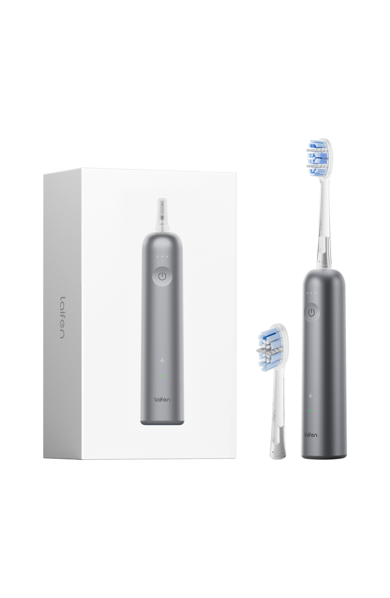 Laifen Wave Pro Electric Toothbrush with 2 Heads and Storage Bag, Main, color, Grey