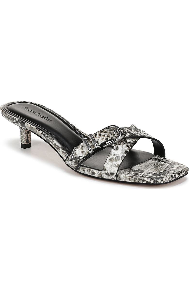 Favorite Daughter Shiloh Kitten Heel Sandal, Main, color, Roccia