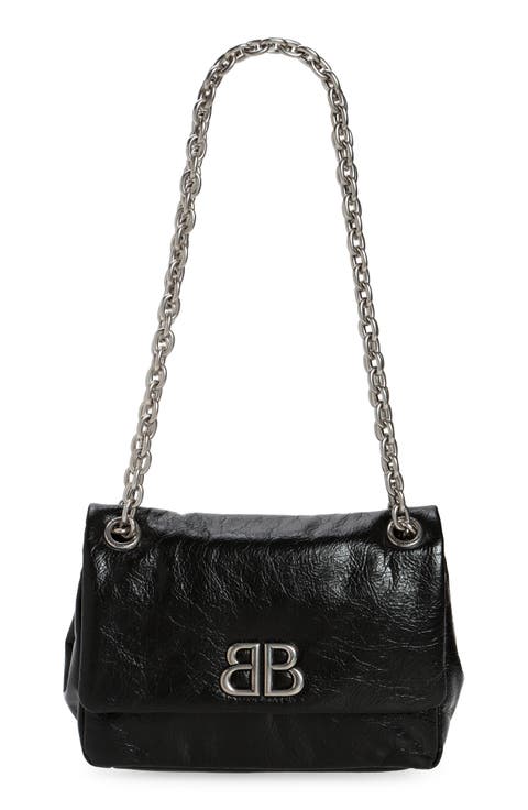 Mini Monaco Leather Shoulder Bag