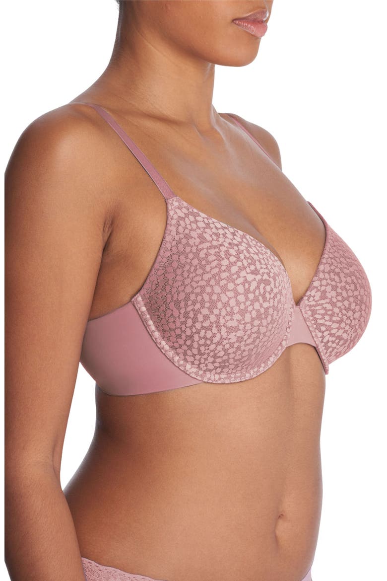 Comfort Evolution Full Fit Memory Foam Covertible Bra, Alternate, color, Ash Rose