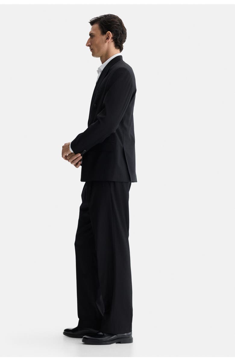 H&M Regular Fit Tailored Trousers, Alternate, color, Black
