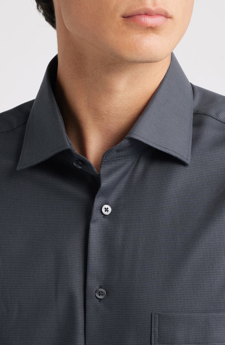 Eterna Modern Fit Structured Twill Dress Shirt, Alternate, color, 
