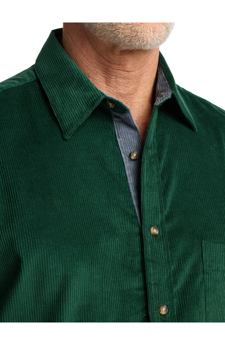 Paul Fredrick Cotton Corduroy Casual Shirt, Alternate, color, Green