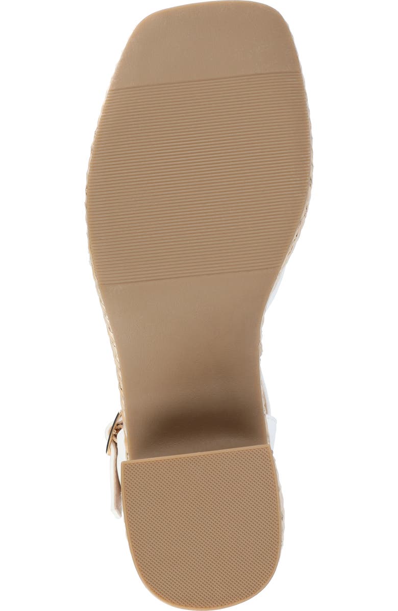 Journee Collection Hally Espadrille Platform Sandal, Alternate, color, Off White
