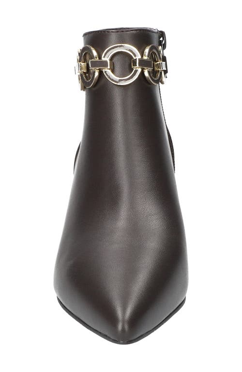 Easy Street Jinx Pointed Toe Kitten Heel Bootie In Black