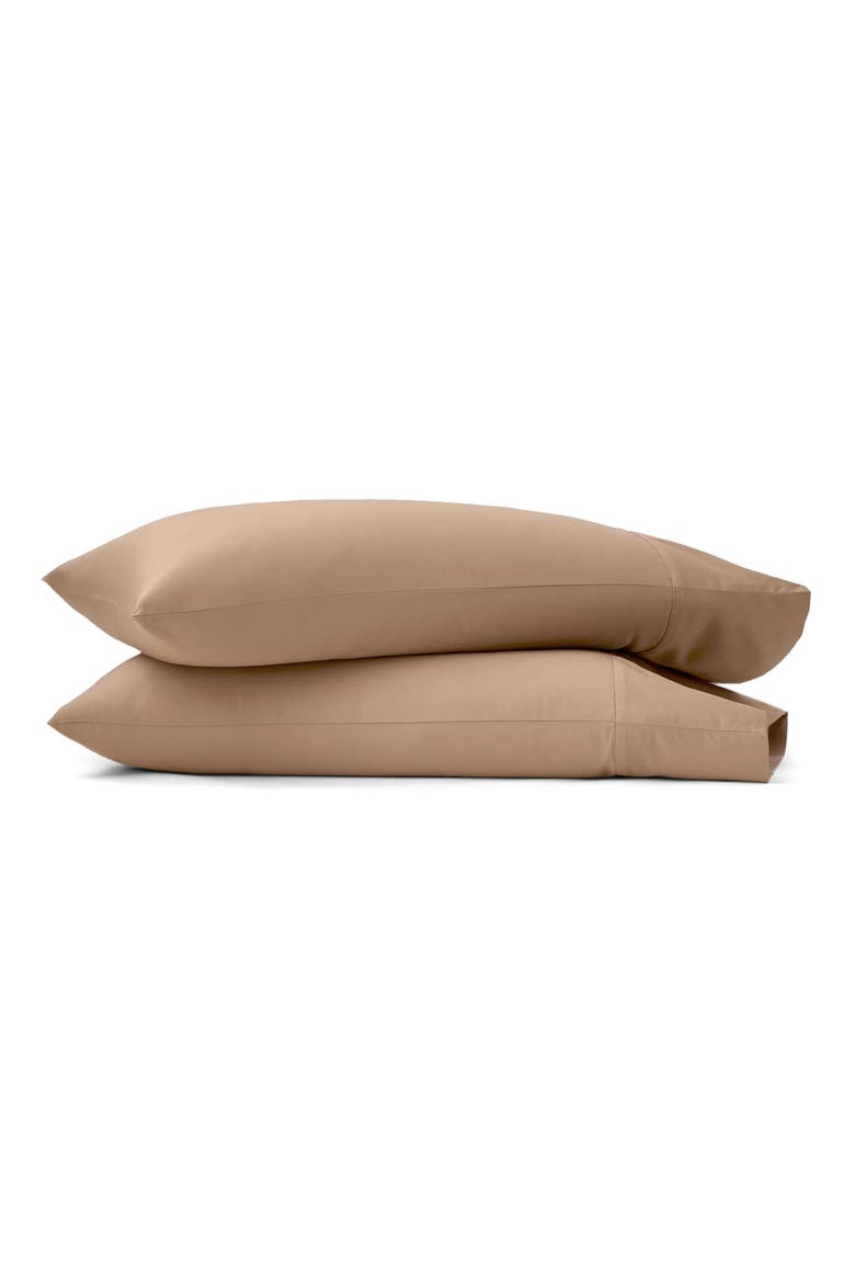 Signature Hemmed Set of 2 Pillowcases, Main, color, CAMEL