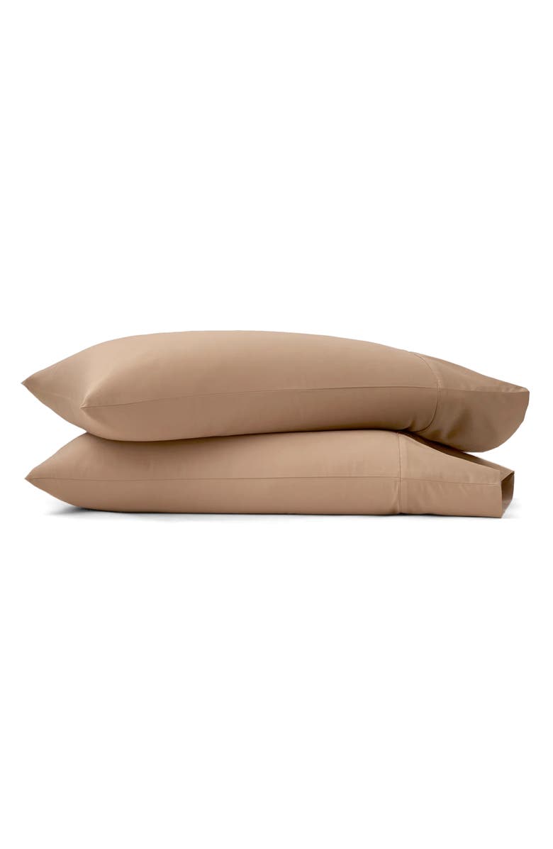 Boll & Branch Signature Hemmed Set of 2 Pillowcases, Main, color, Camel