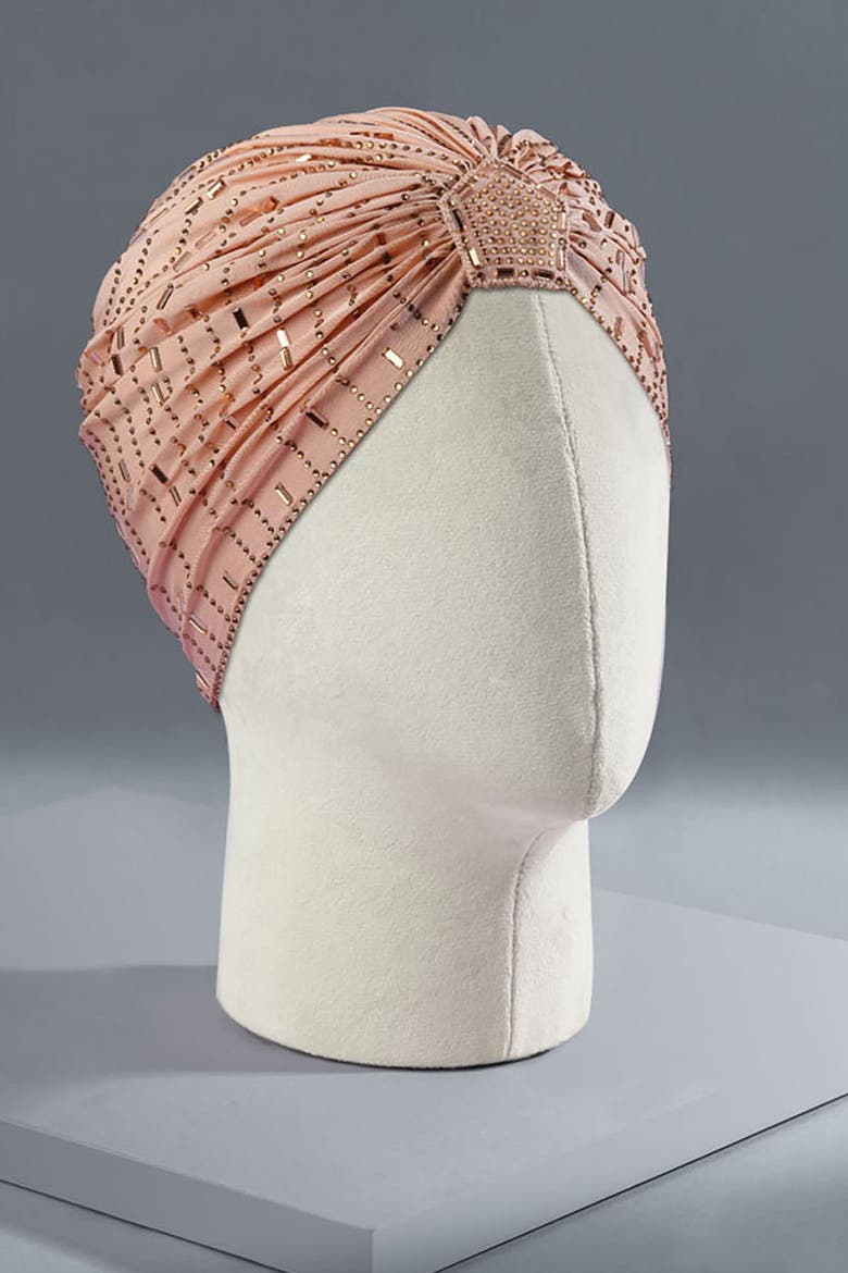 Sahara Glow Crystal Headwrap, Alternate, color, Beige