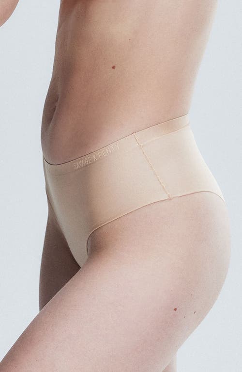 Savage X Fenty Microfiber No-show Hipster Briefs In Nude