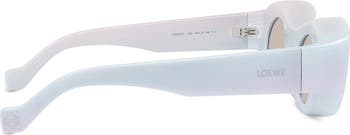 x Paula's Ibiza 49mm Mirrored Oval Sunglasses