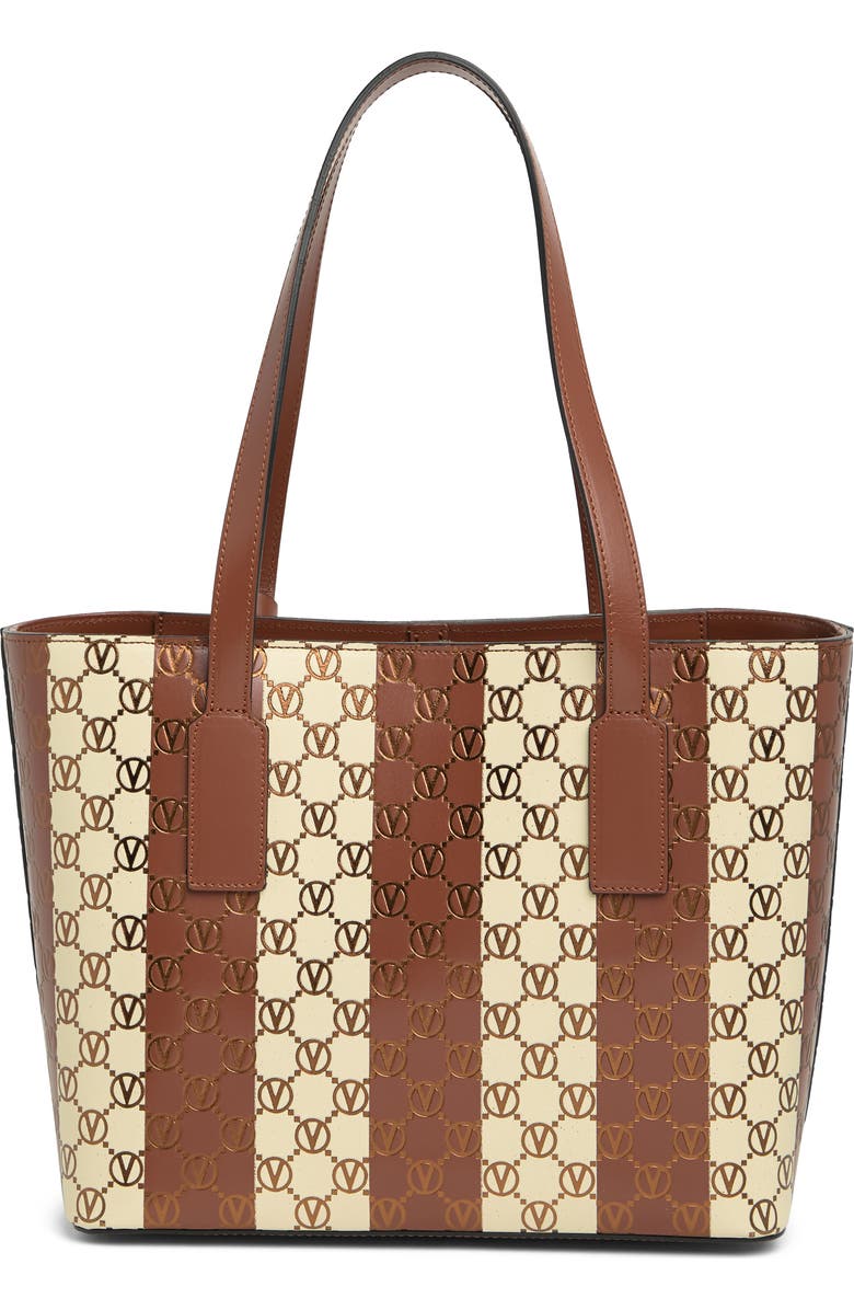 VALENTINO BY MARIO VALENTINO Prince Monogram Stripe Tote Bag, Alternate, color,