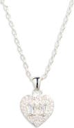 NORDSTROM RACK Cubic Zirconia Heart Pendant Necklace