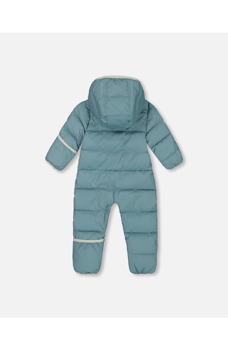Deux par Deux Baby Unisex One-Piece Compressible Snowsuit Ash Blue For Baby, Alternate, color, 
