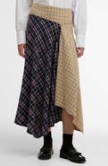Barbour Dalbury Mix Tartan Asymmetric Maxi Skirt