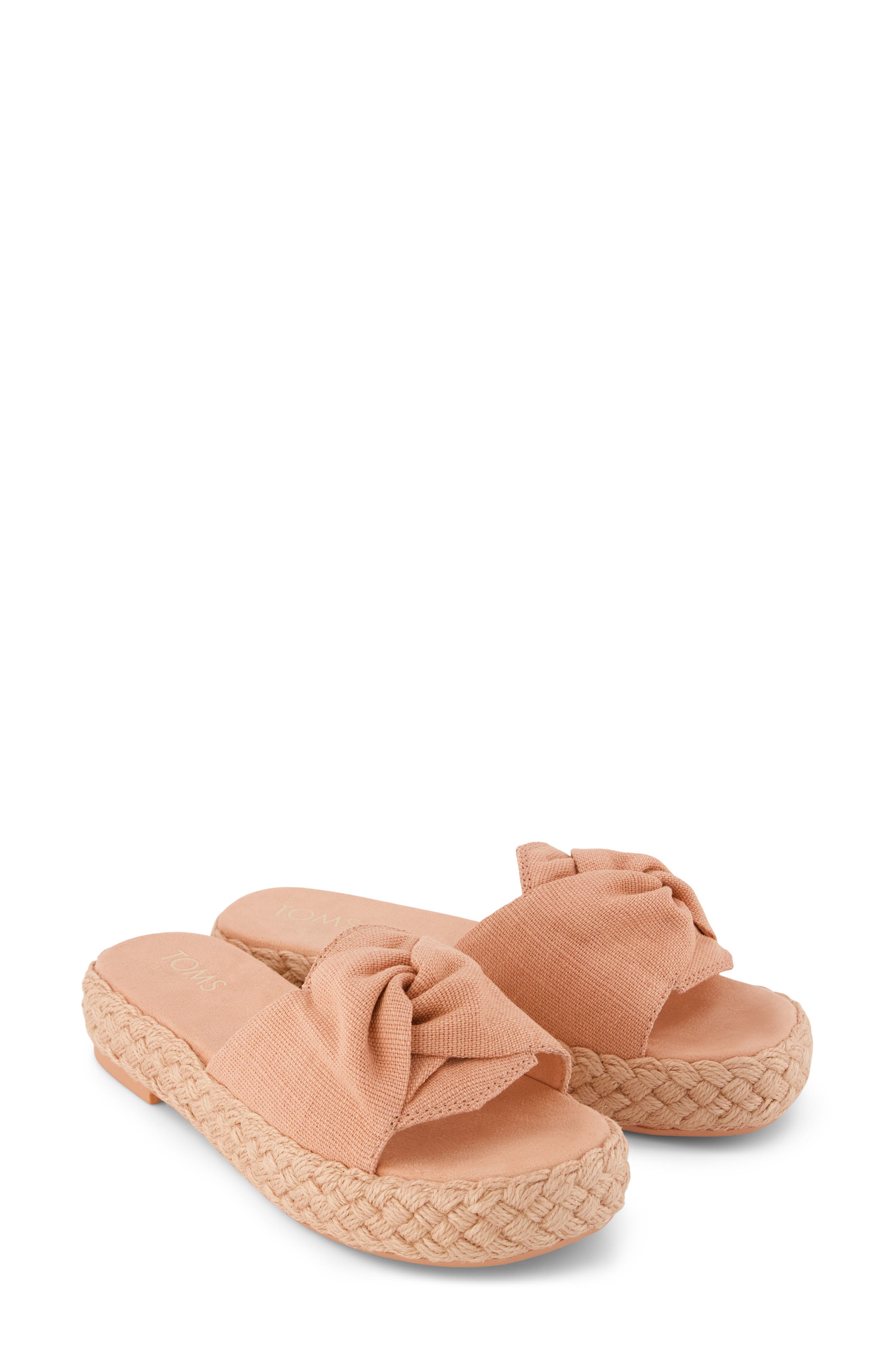 TOMS Abby Plaftorm Slide Sandal, Alternate, color, Medium Pink