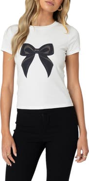 EDIKTED Tied Up Graphic T-Shirt