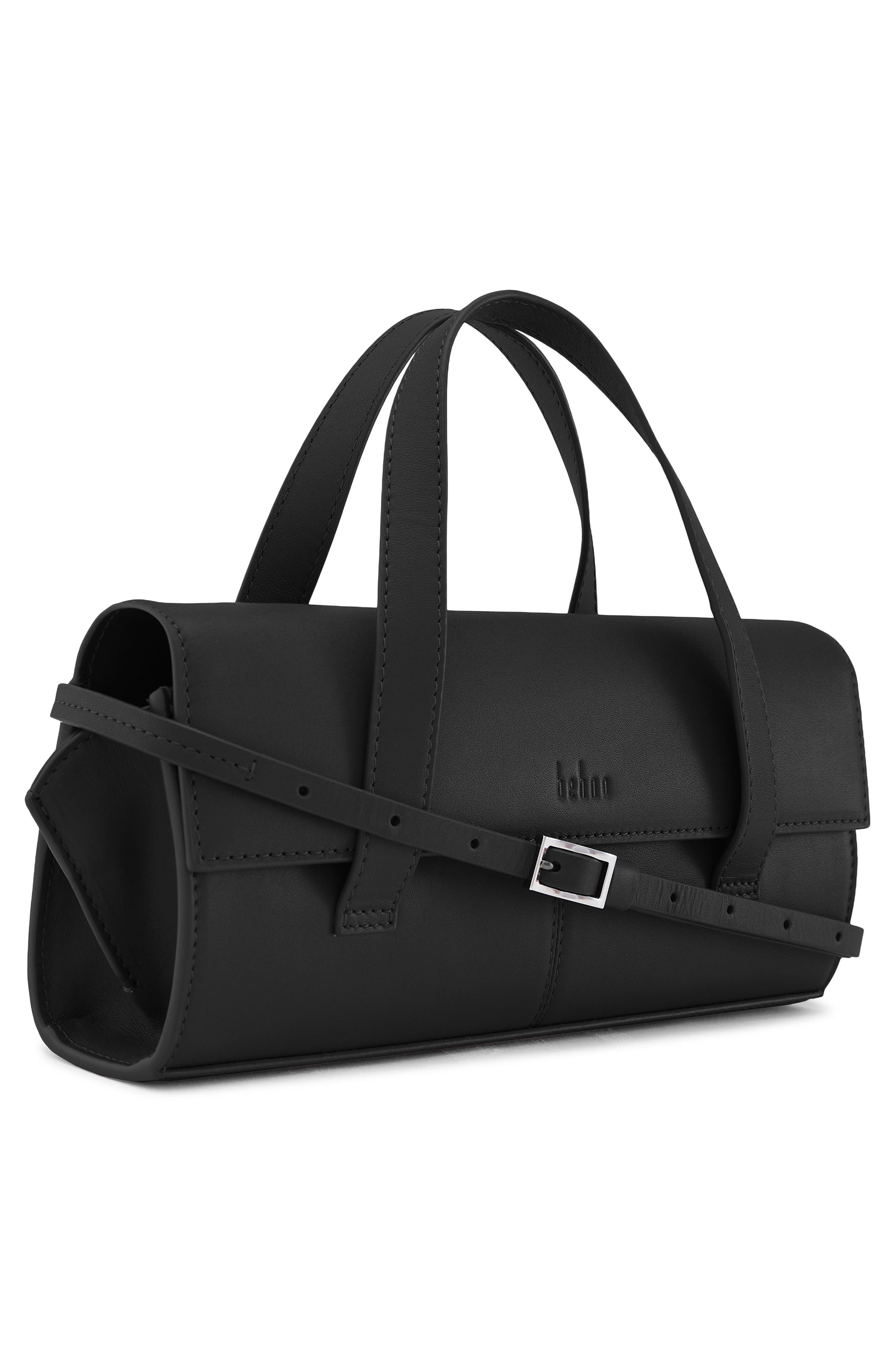 behno Mini Michelle Nappa Leather Crossbody Bag, Alternate, color, Black