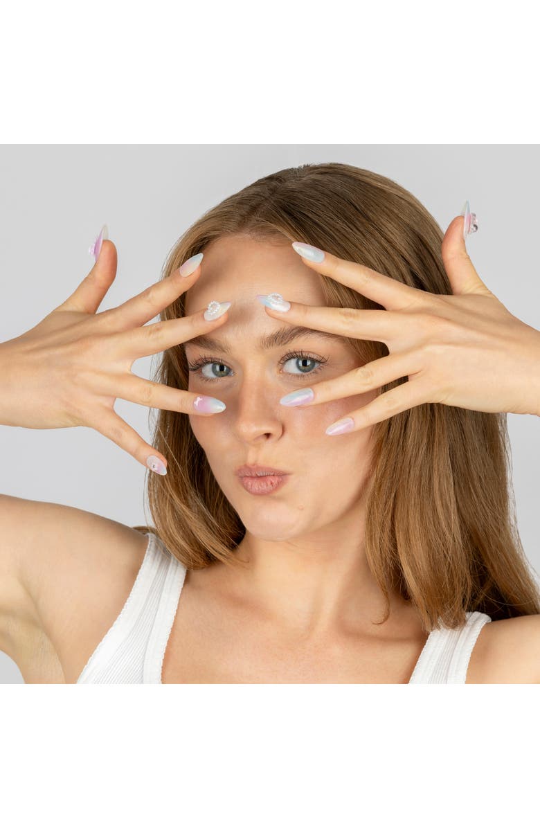 3H Nails Pastel Aura Luxury Handmade Press On Nails, Main, color, Multicolor Pastel