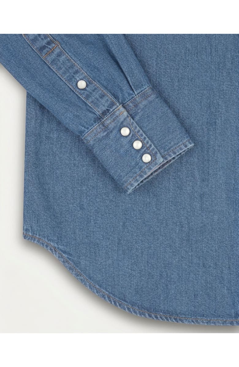 Fortela Jenny Denim Shirt, Alternate, color, Indigo