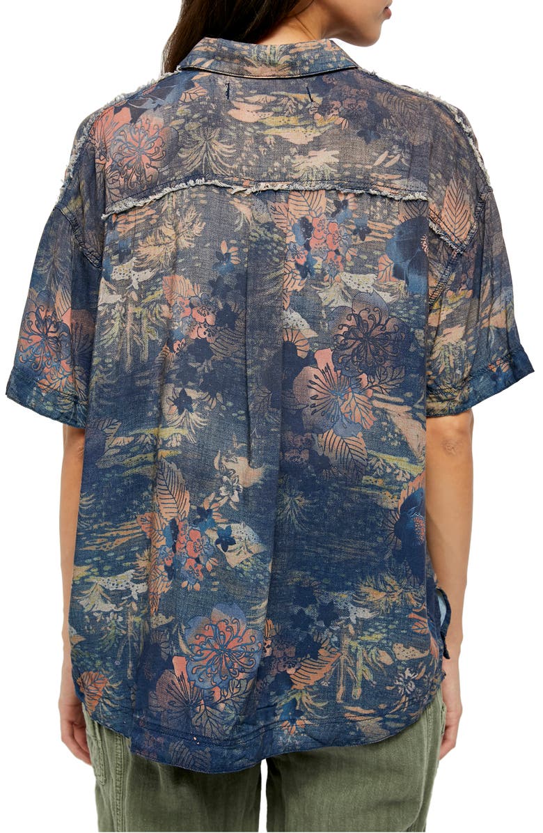 Free People Share Good Vibes Print Shirt, Alternate, color,