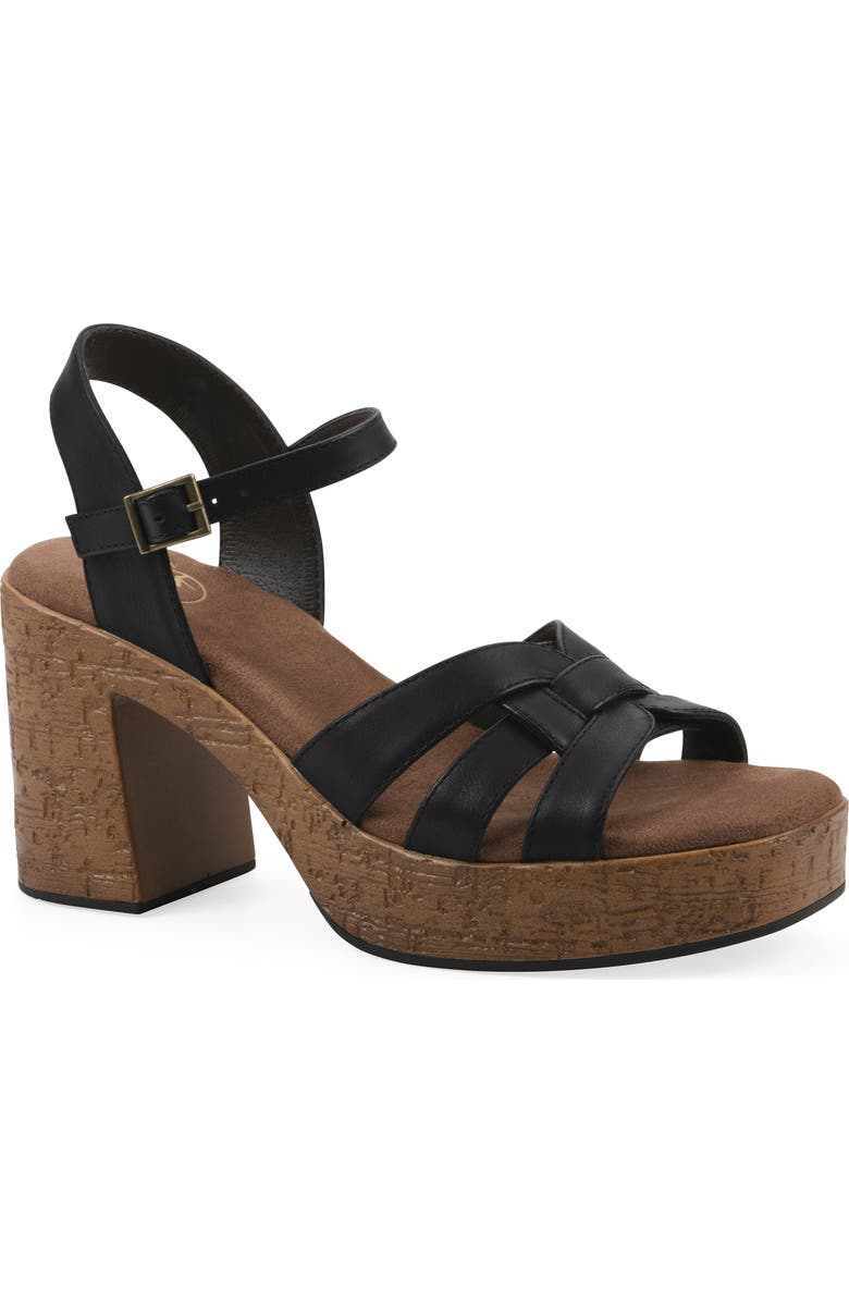 White Mountain Footwear Barista Platform Sandal, Main, color,