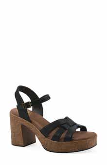 White Mountain Footwear Barista Platform Sandal