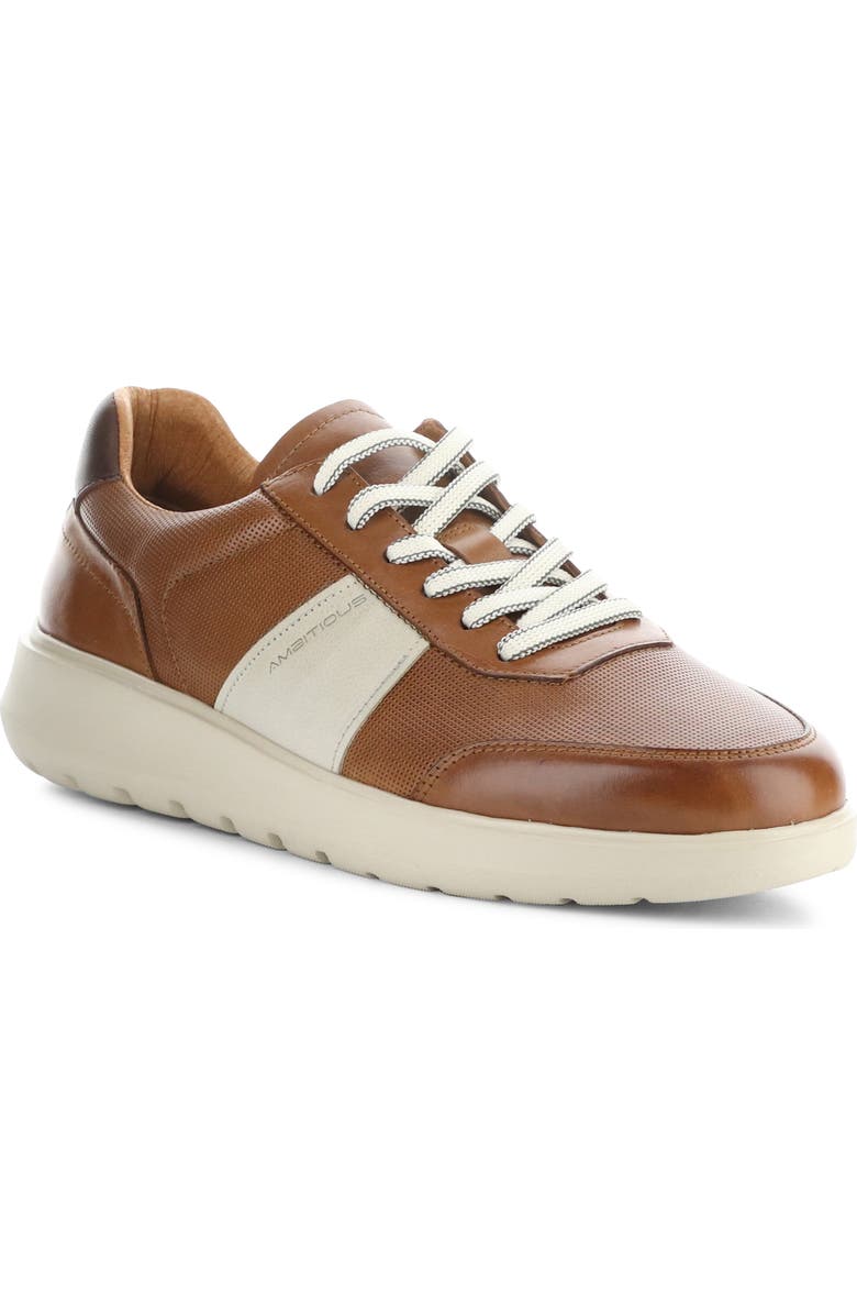 Ambitious 12863 Low Top Sneaker, Main, color, Cognac/ Beige Leather