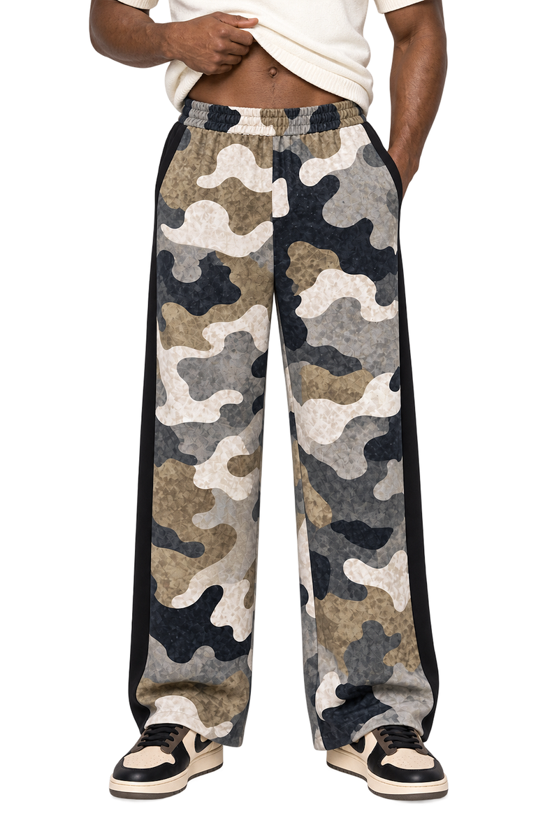 Wide Leg Primo Camo Pant, Main, color, black