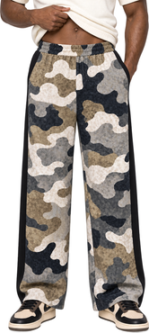 Dai Moda Wide Leg Primo Camo Pant
