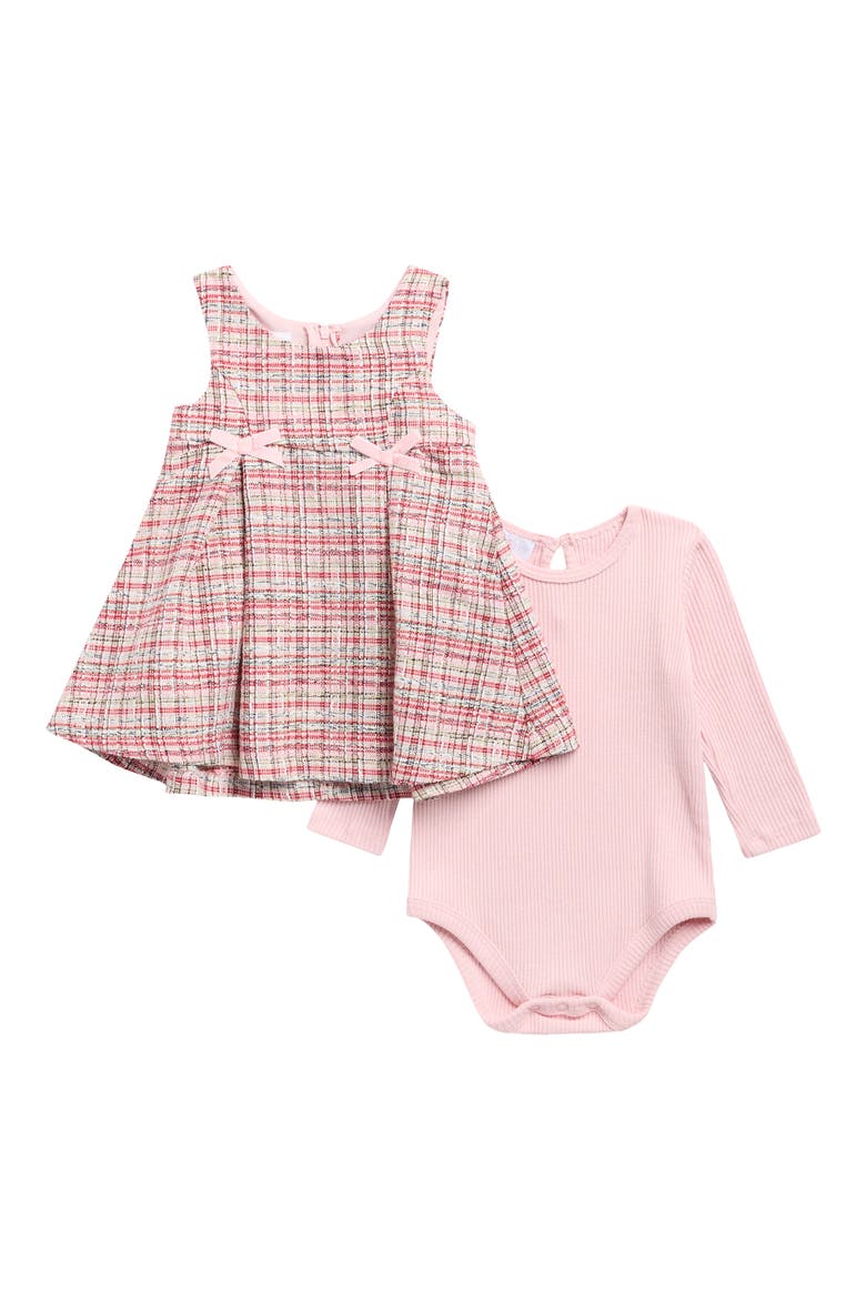 Kids' Bouclé Jumper & Bodysuit Set, Main, color, PINK