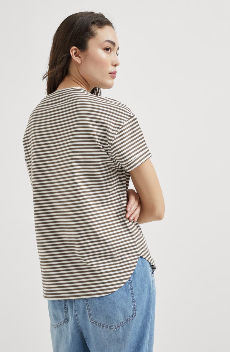 Brunello Cucinelli T-shirt with monili, Alternate, color, 