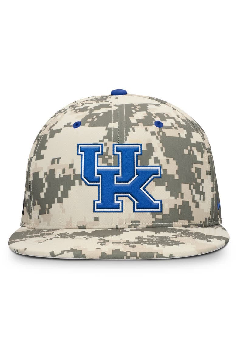 Men's Nike Digital Camo Kentucky Wildcats 2025 Dugout True Performance Fitted Hat, Alternate, color, Camo