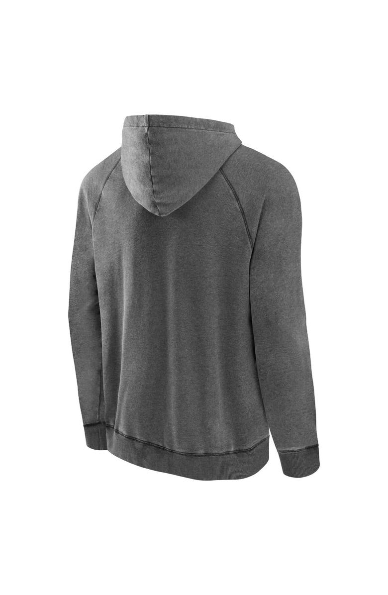 FANATICS Men's Fanatics Branded Gray Washington Capitals Heritage Broken Ice Washed Raglan Pullover Hoodie, Alternate, color, 