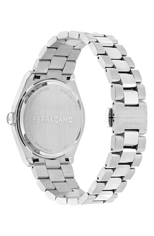 Ferragamo Men's Swiss Vega Stainless Steel Bracelet Watch 40mm In Stainless Steel