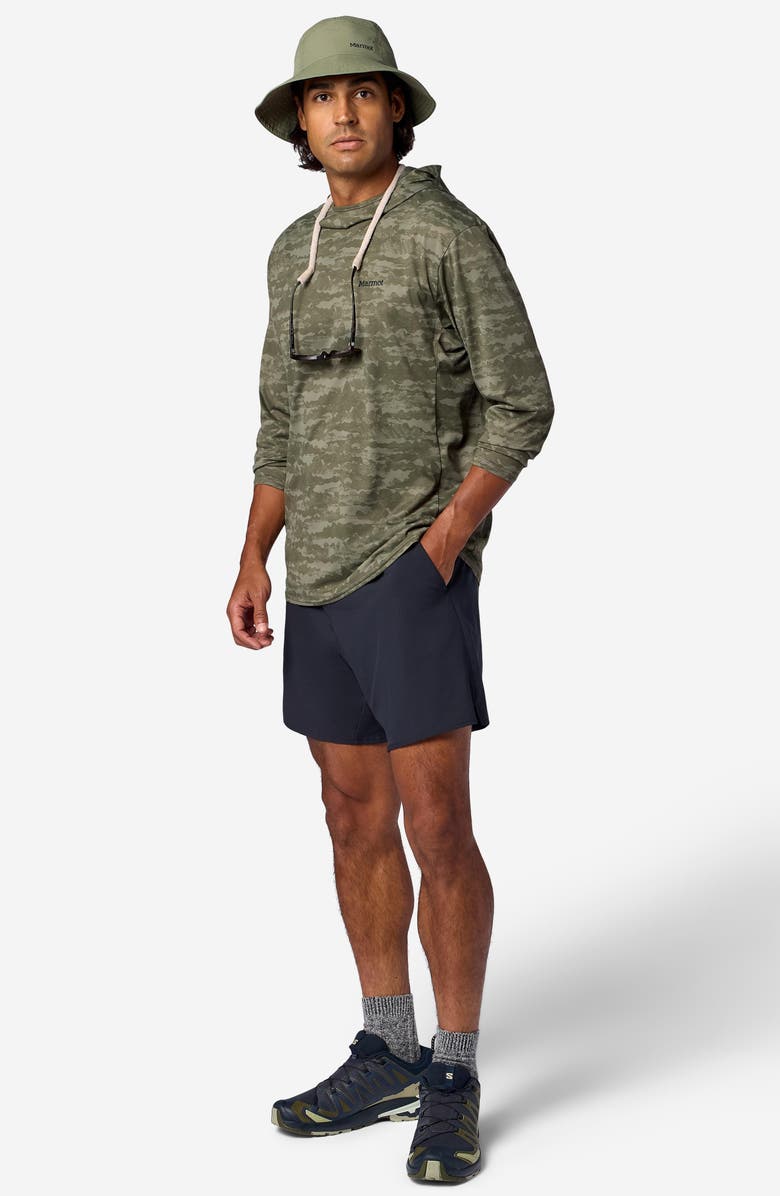 Marmot AirExchange SolarShield UPF Hoodie, Alternate, color, Olive Grove Lagos