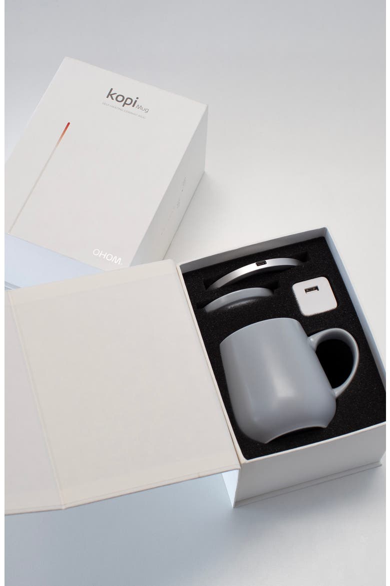 Ui Mug & Warmer Set, Alternate, color, GRAY