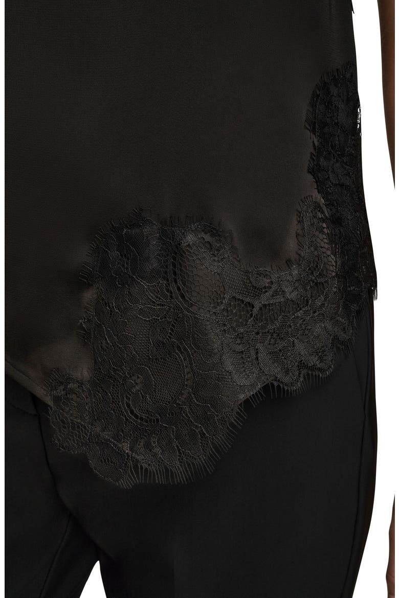 Lace Detail Tank, Alternate, color, BLACK