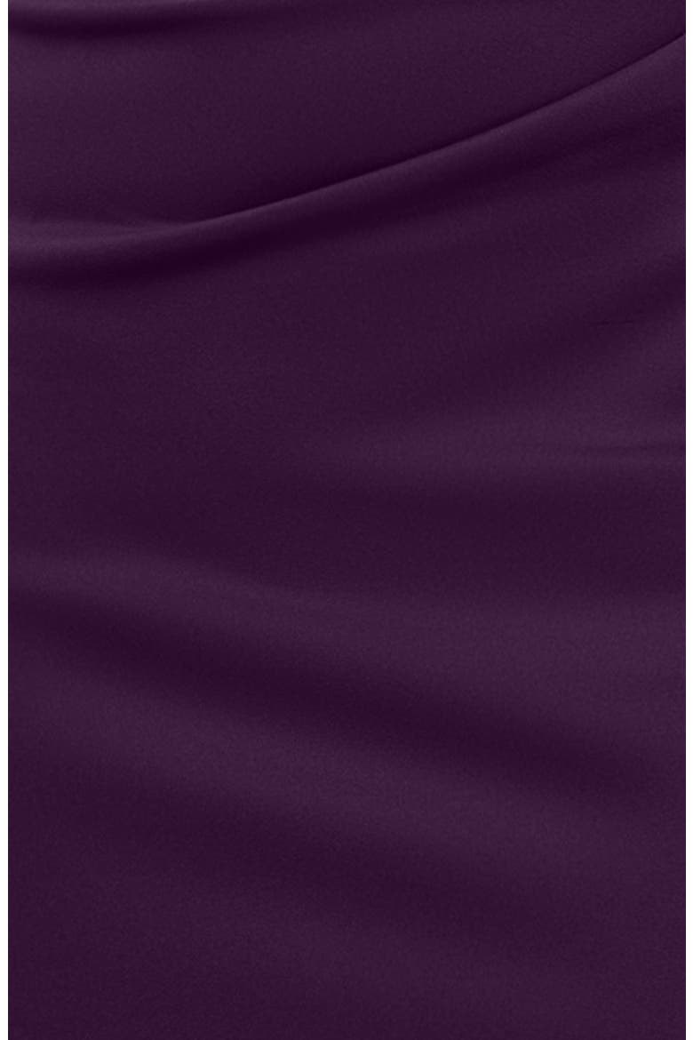 Long Ruched Scuba Gown, Alternate, color, PLUM