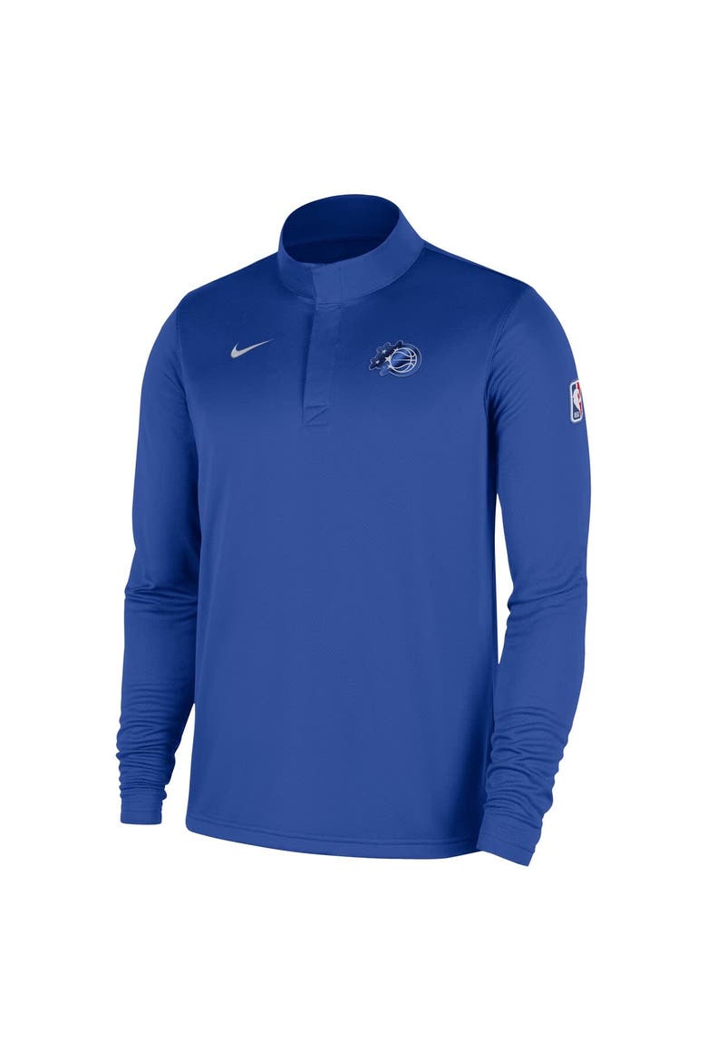 Men's Nike Blue Orlando Magic 2025/26 Authentic Coaches Quarter-Zip Dri-Fit Top, Alternate, color, Blue