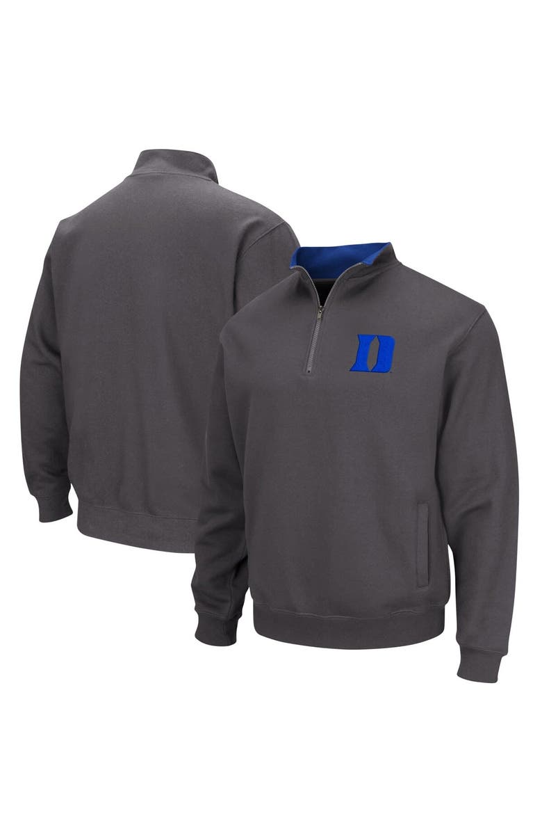 COLOSSEUM Men's Colosseum Charcoal Duke Blue Devils Tortugas Quarter-Zip Top, Alternate, color, Charcoal