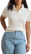 Lauren Ralph Lauren Natrissa Cable Knit Polo Sweater