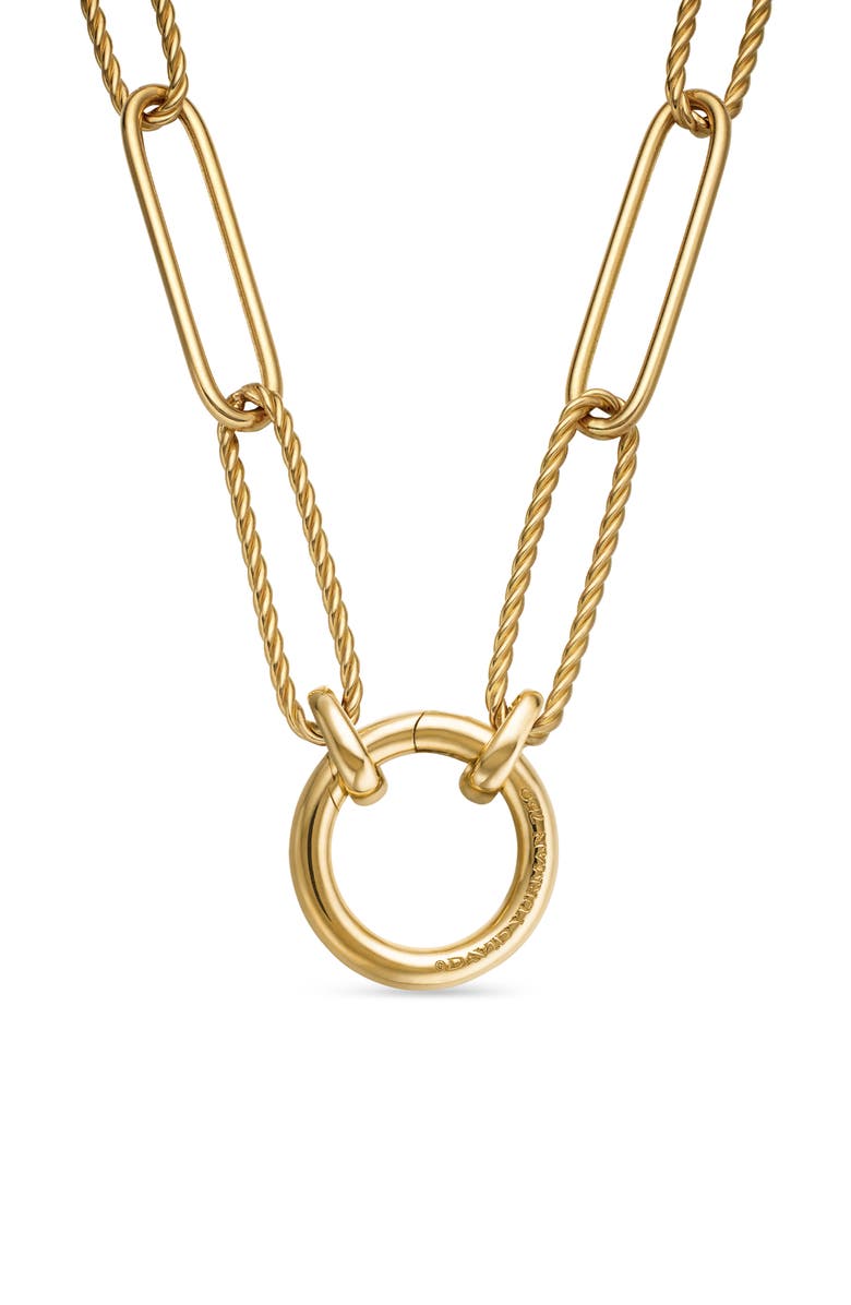 David Yurman DY Madison<sup>®</sup> Elongated Chain Necklace in 18K Yellow Gold, 5mm, Alternate, color, 