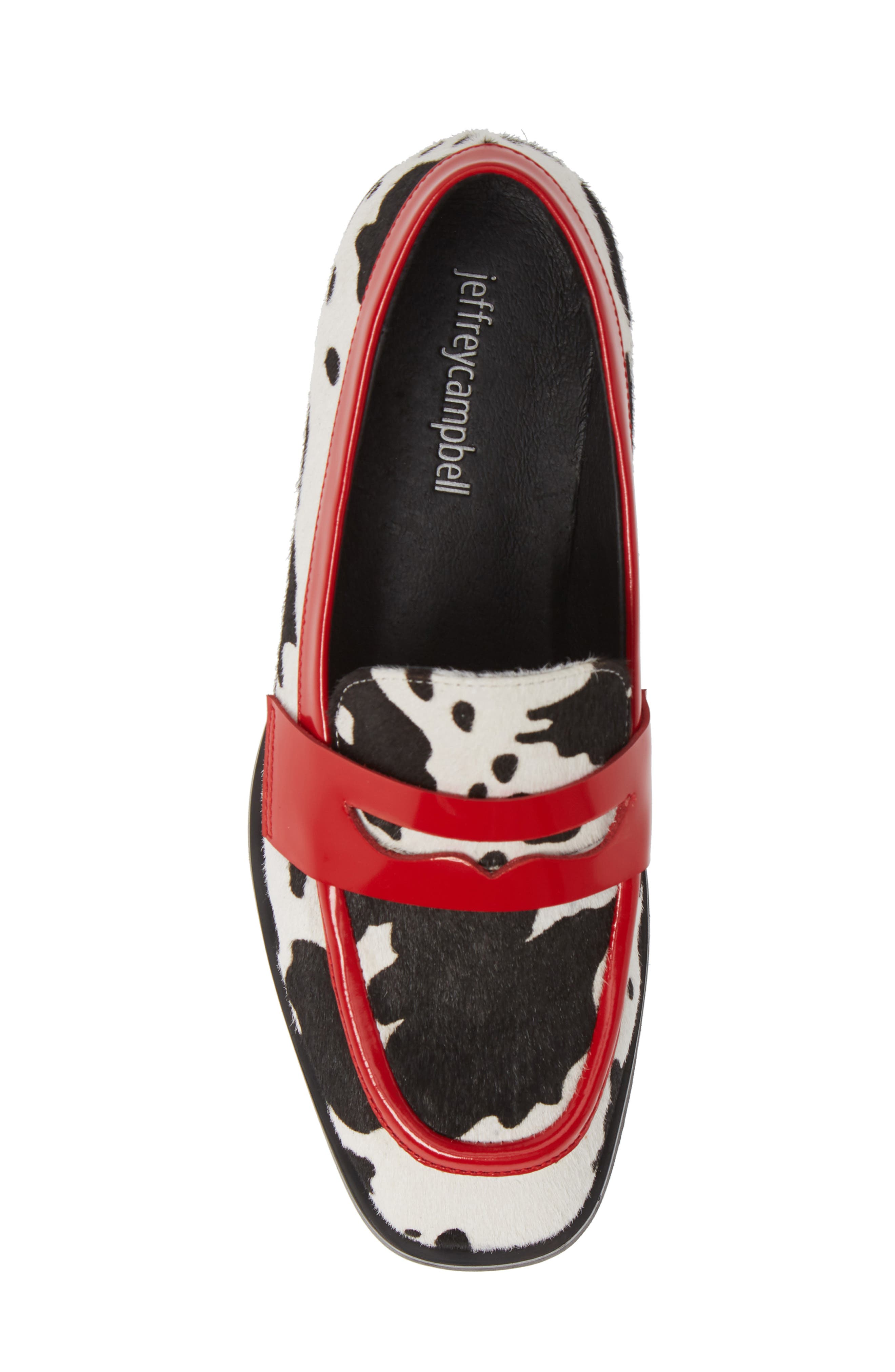 Hornsby Loafer, Alternate, color, WHITE COW PRINT CALF HAIR