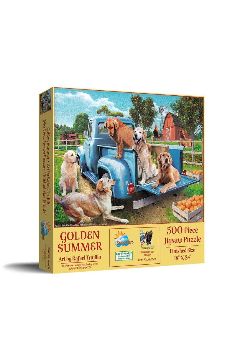 Sunsout Golden Summer 500 piece Jigsaw Puzzle for Adults, Main, color, Multicolor