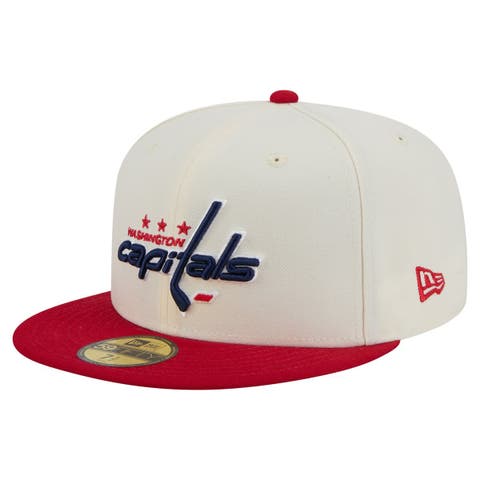 Men's New Era  White Washington Capitals Chrome Two-Toned 59FIFTY Fitted Hat