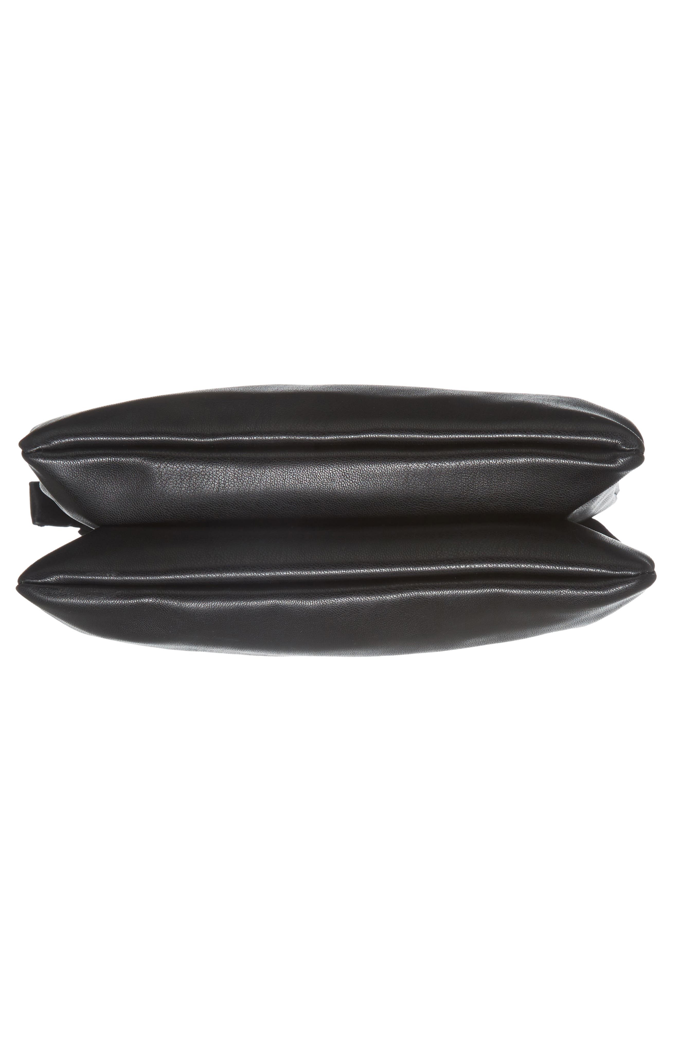 Madden Faux Leather Pouch Crossbody Bag, Alternate, color, BLACK