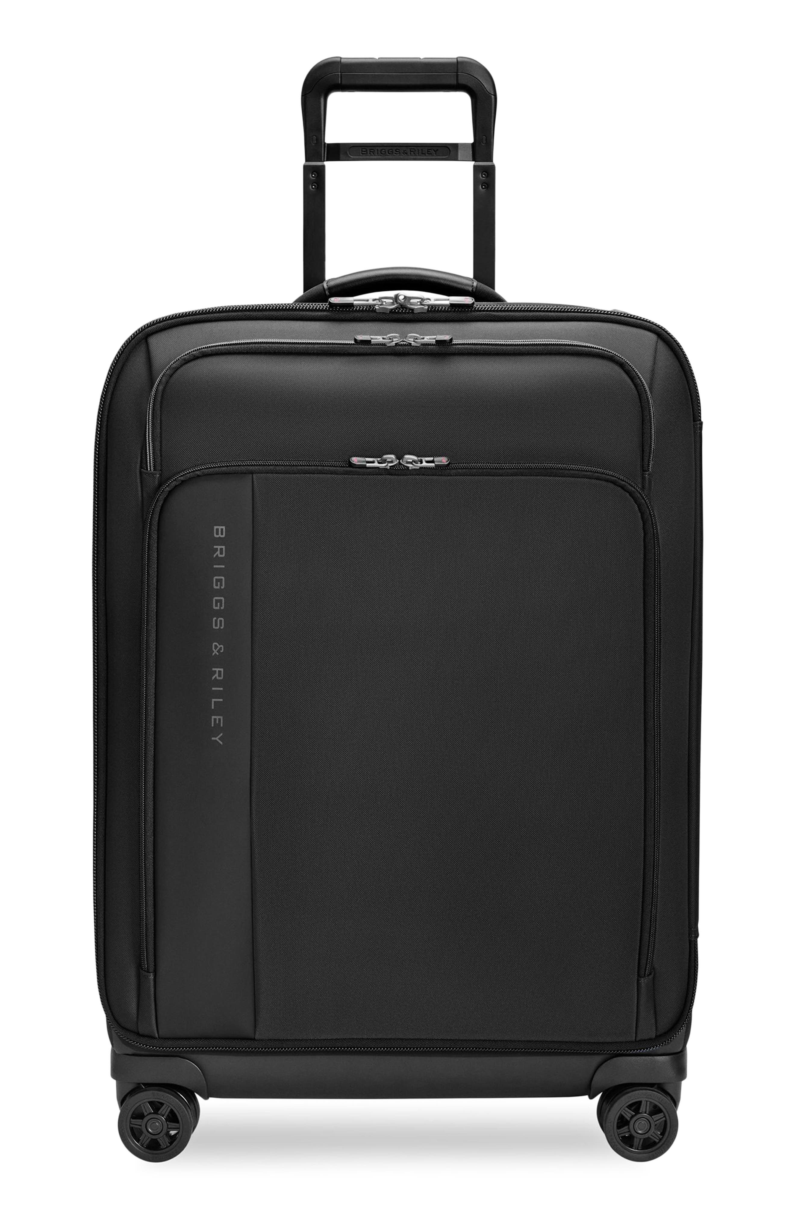 Briggs & Riley Medium ZDX 26-Inch Expandable Spinner Packing Case, Main, color, Black