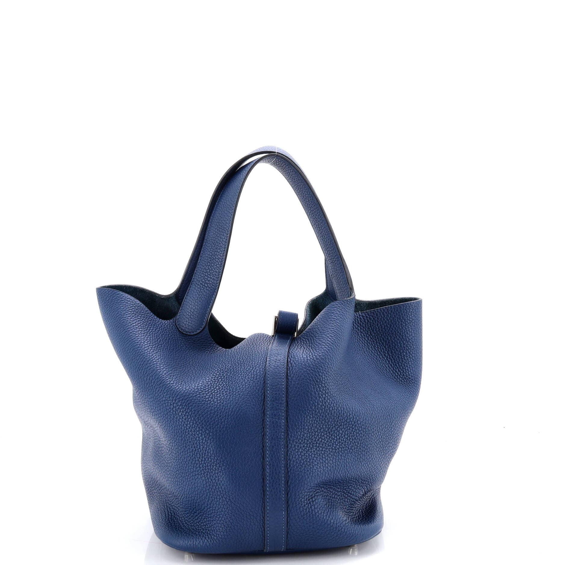 Pre-Owned Hermes Picotin Bag Clemence GM, Alternate, color, Deep Blue